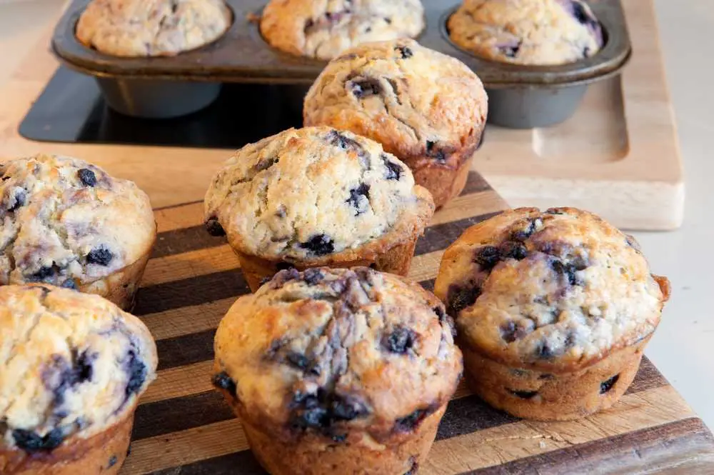 12. Muffins de mirtilo