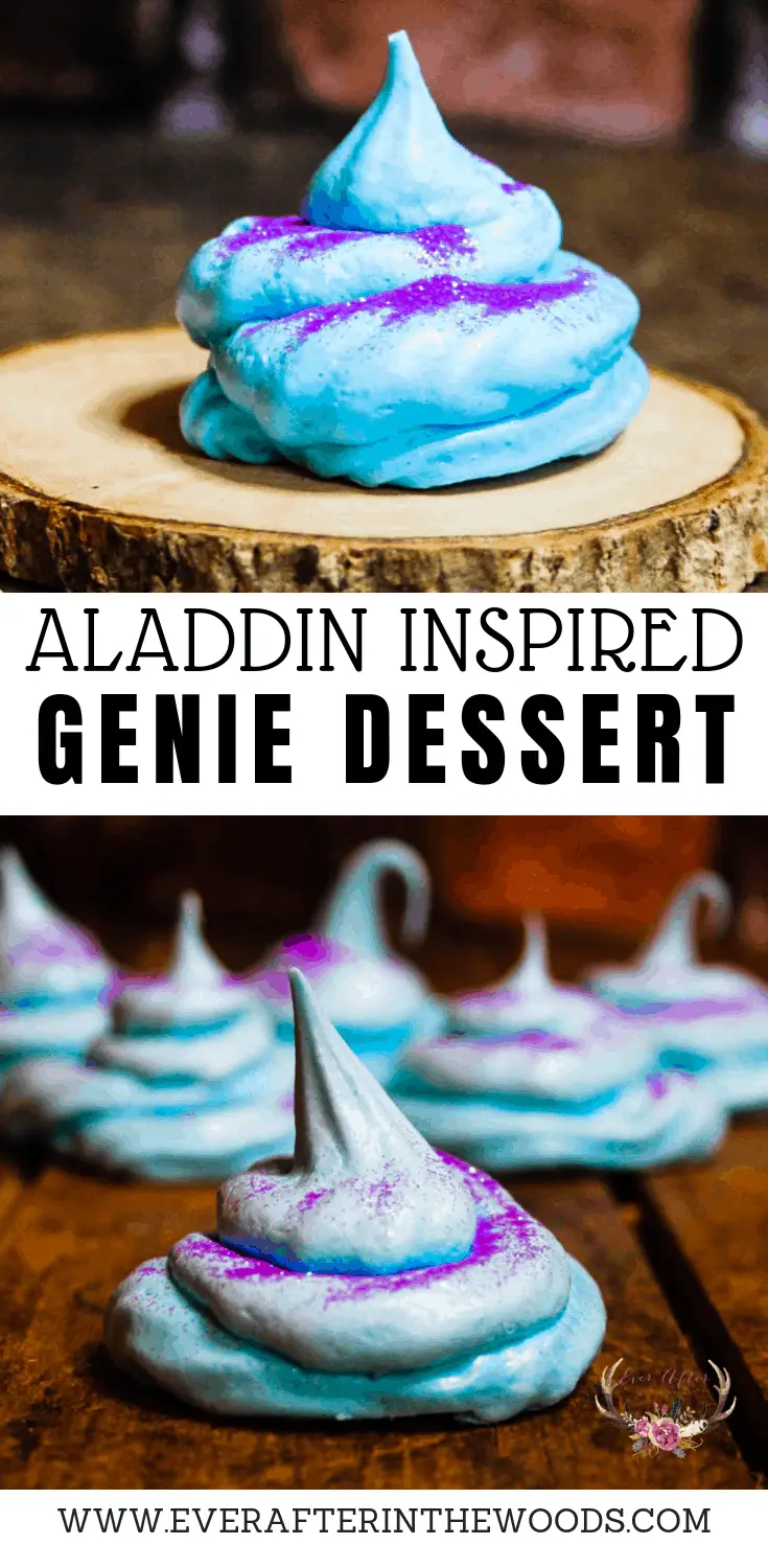 Sobremesa inspirada em Aladdin – Biscoito de merengue com tema Genie