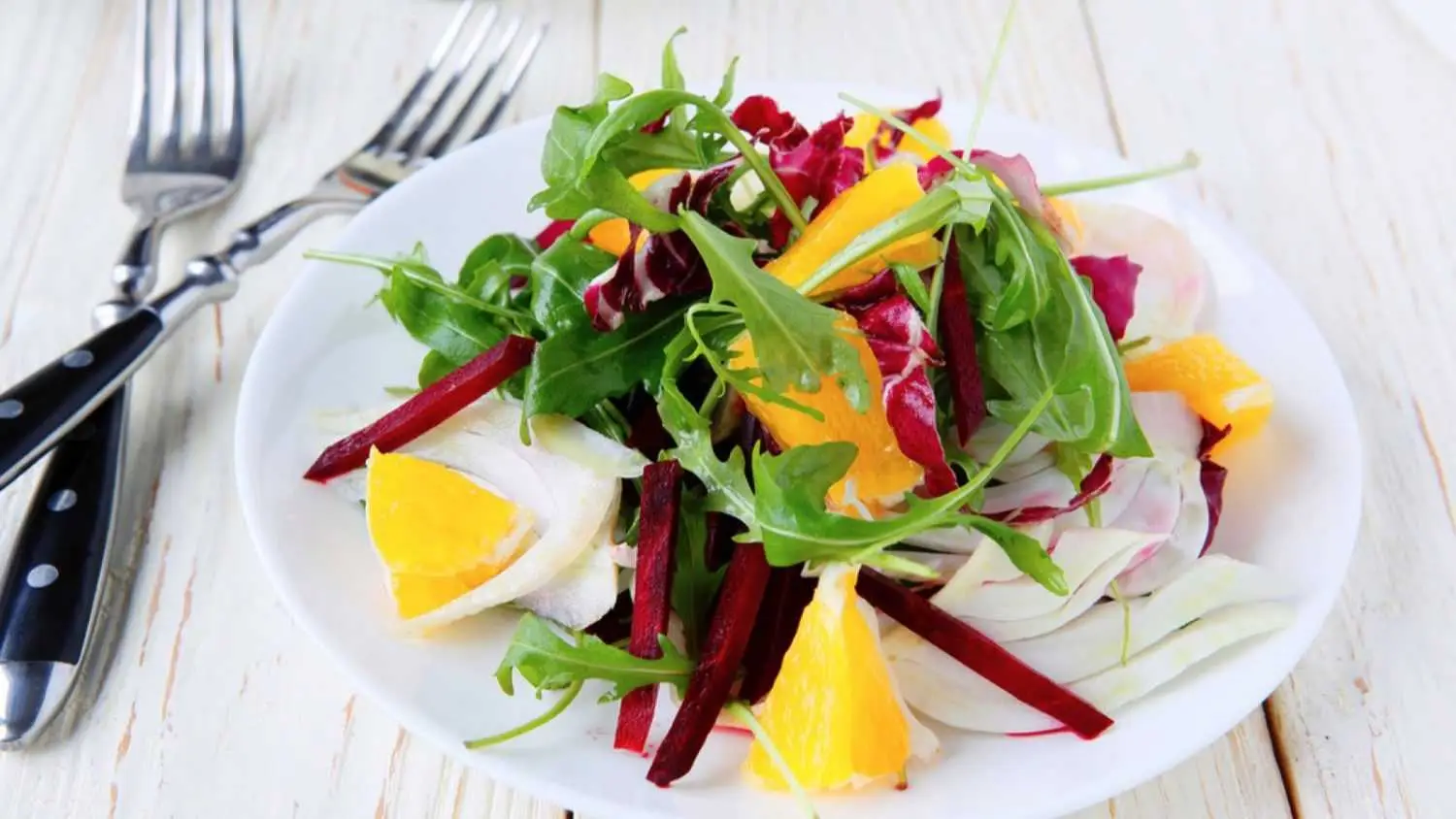 Beet Met Lemoen Vinaigrette Slaai