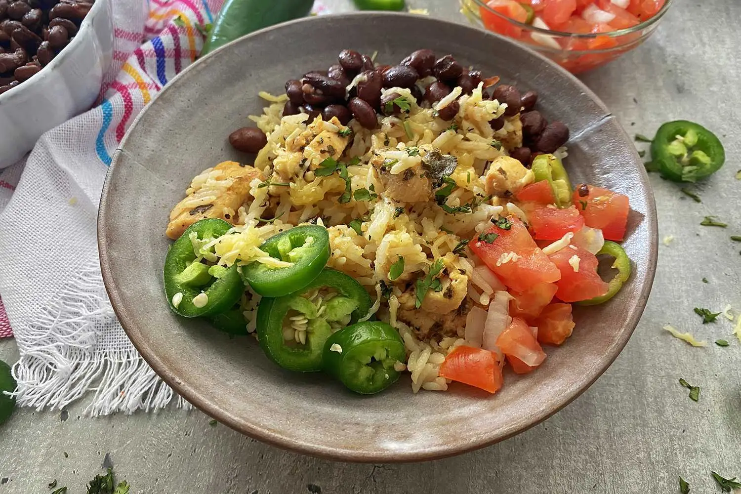 Tigela de Burrito de Frango