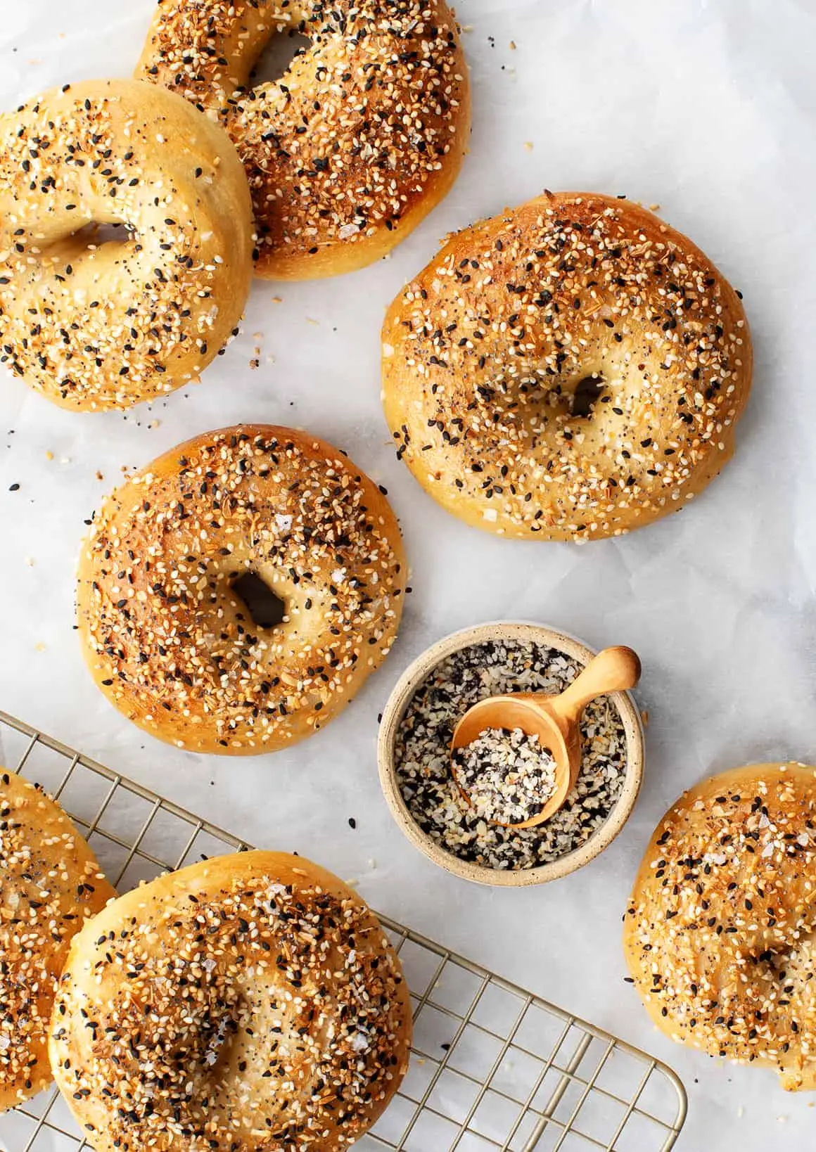 Tudo tempero para bagel Ingredientes