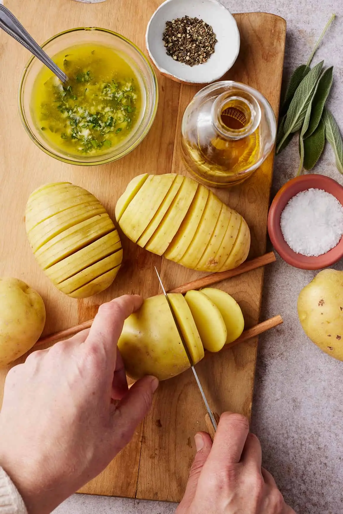 Hasselback Kartofler Opskrift Ingredienser