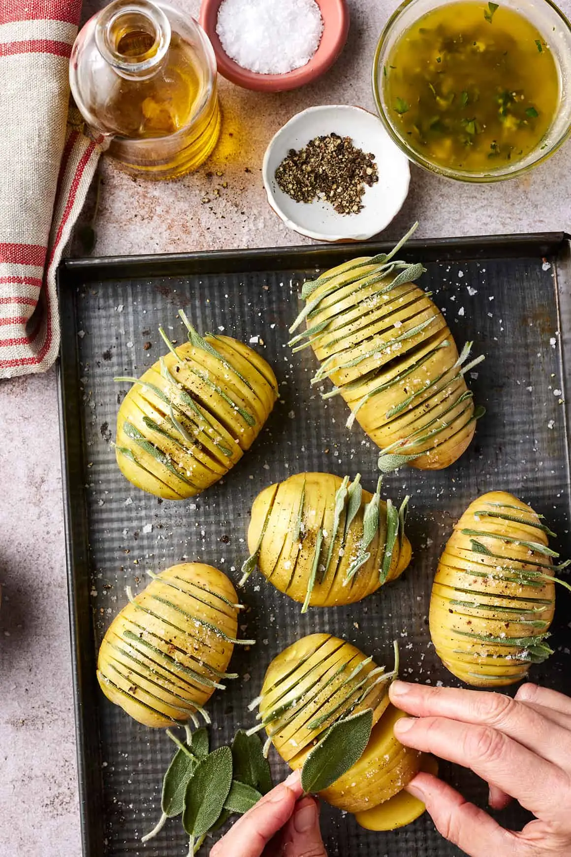 Dicas para receitas de batatas Hasselback