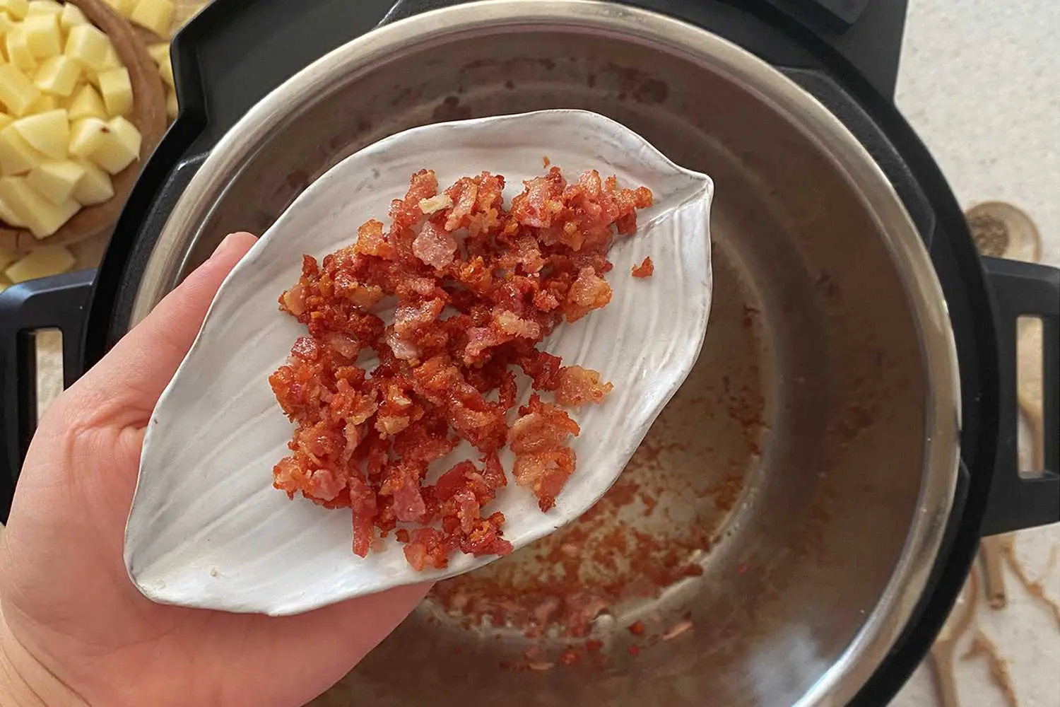 Hoe meitsje jo Instant Pot Baked Potato Soup