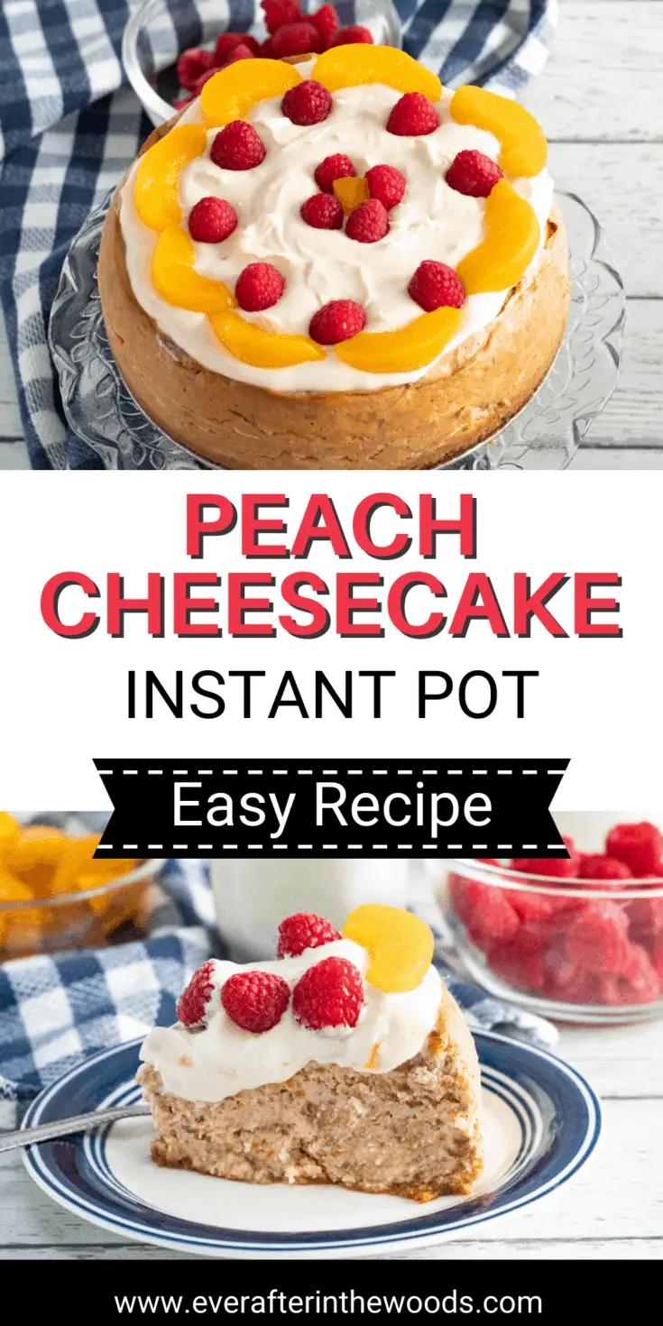 Instant Pot Peach Cheesecake