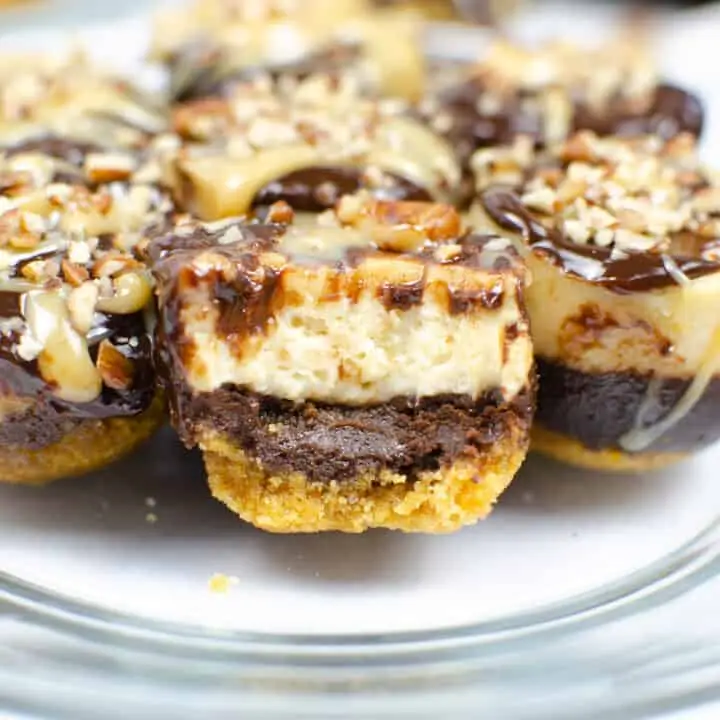 Instant Pot Turtle Cheesecake Bites