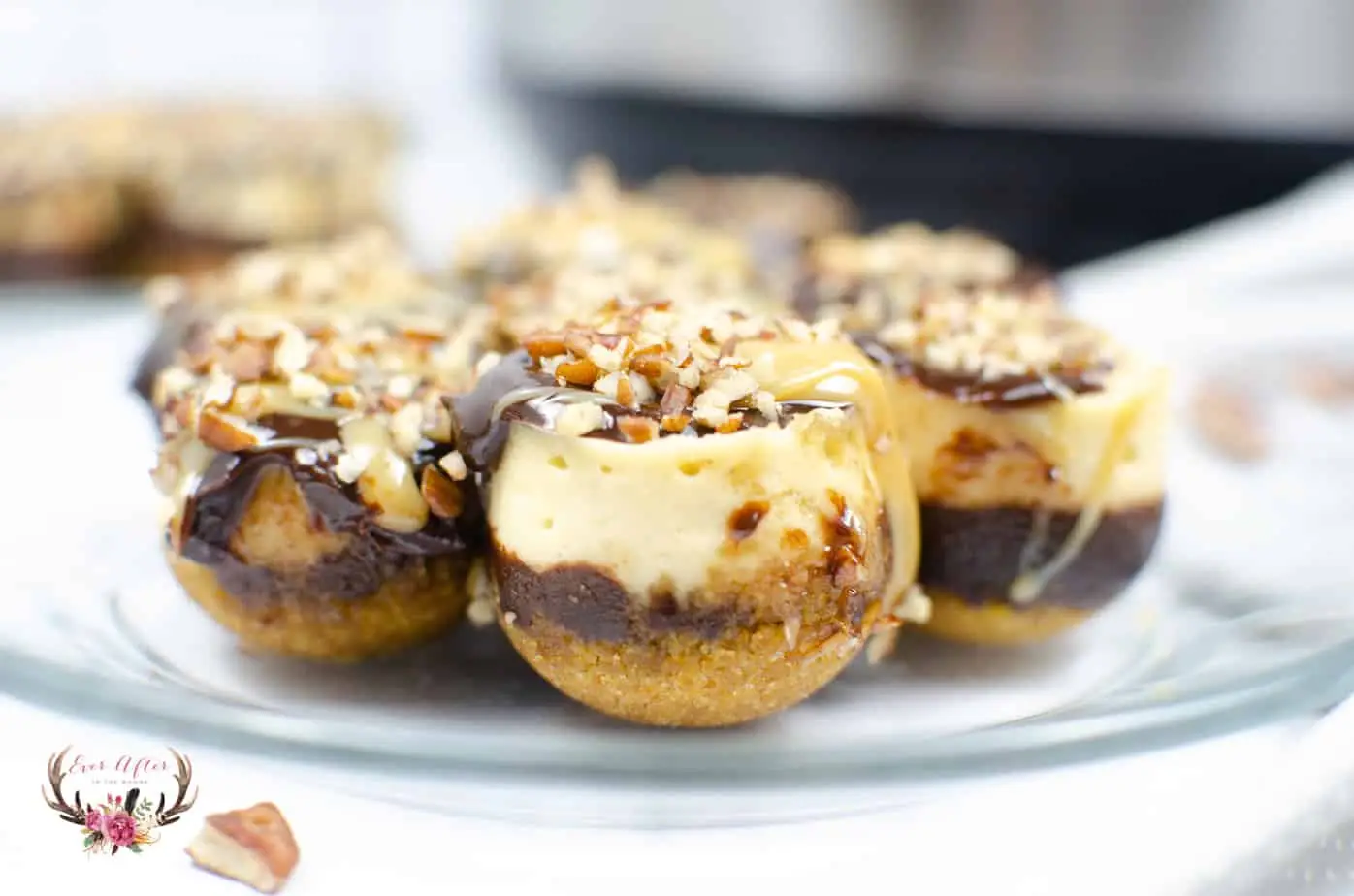 Instant Pot Turtle Cheesecake Bites