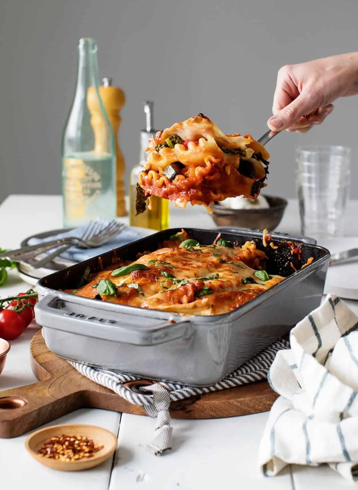 Ideas para cear de outono con lasaña e pasta ao forno