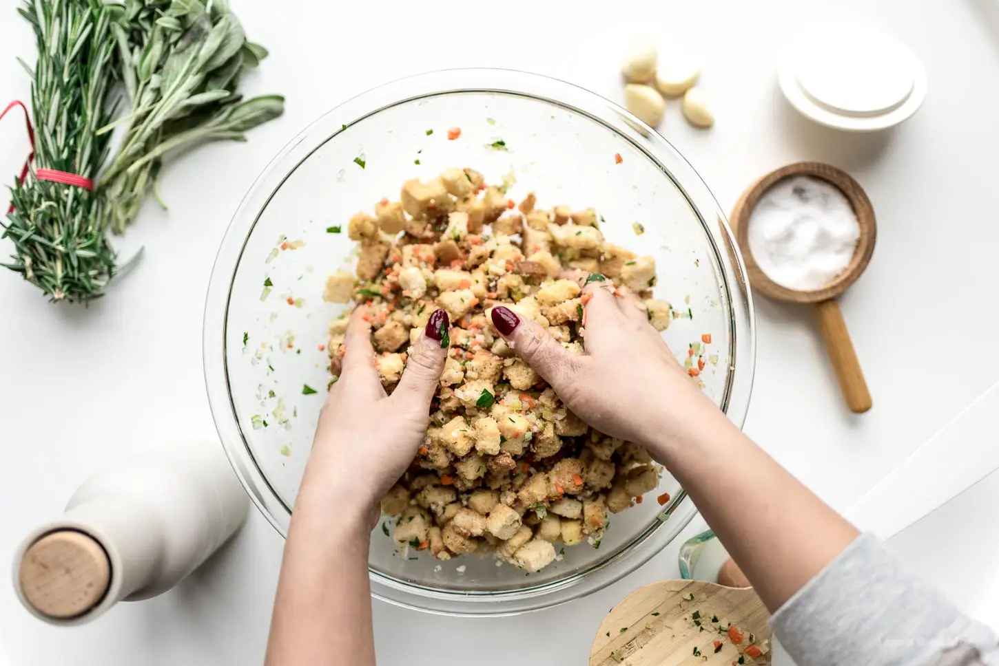 Rezept für Truthahn-Abendessen auf der Blechpfanne