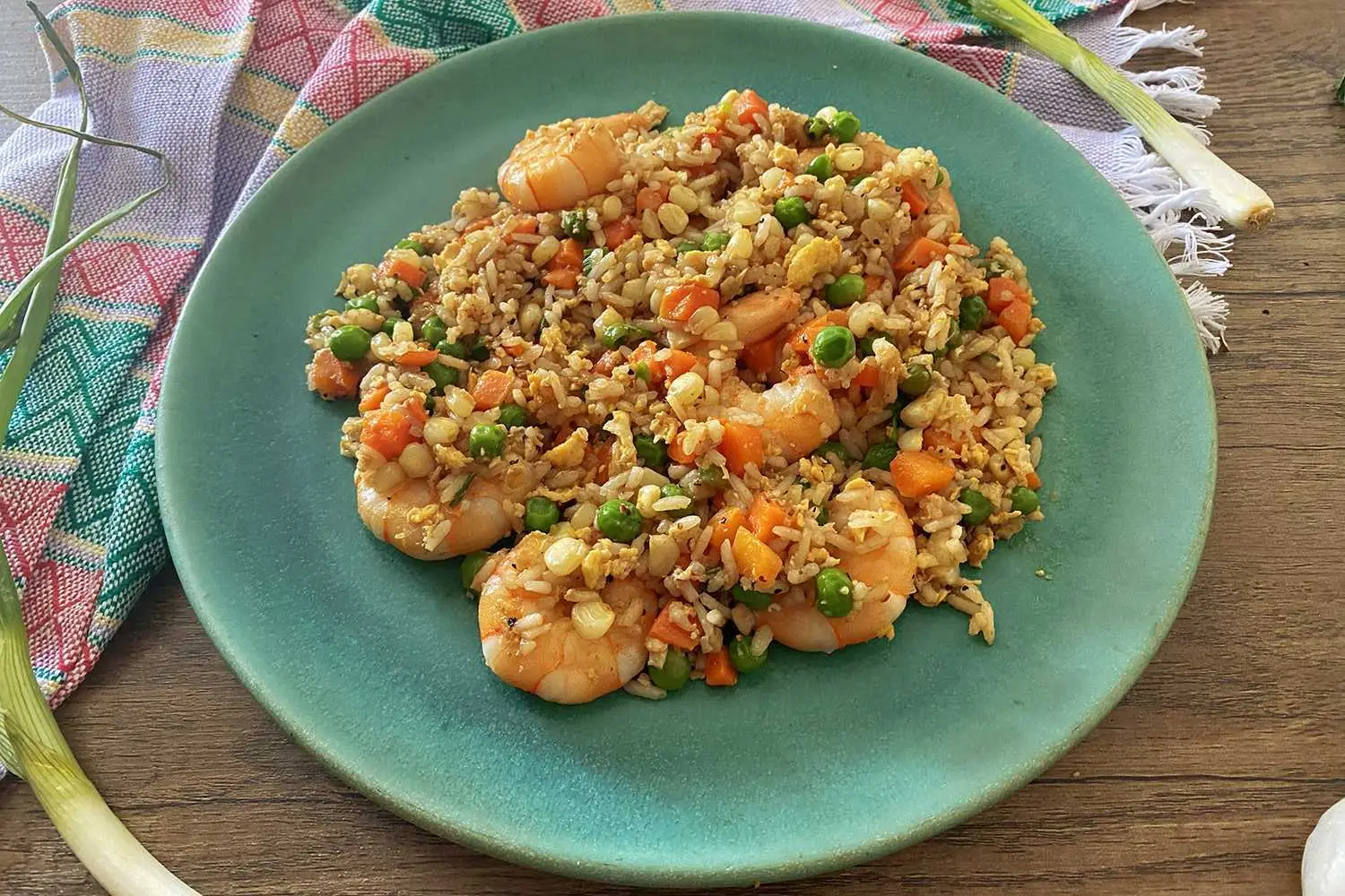 Arroz Frito com Camarão