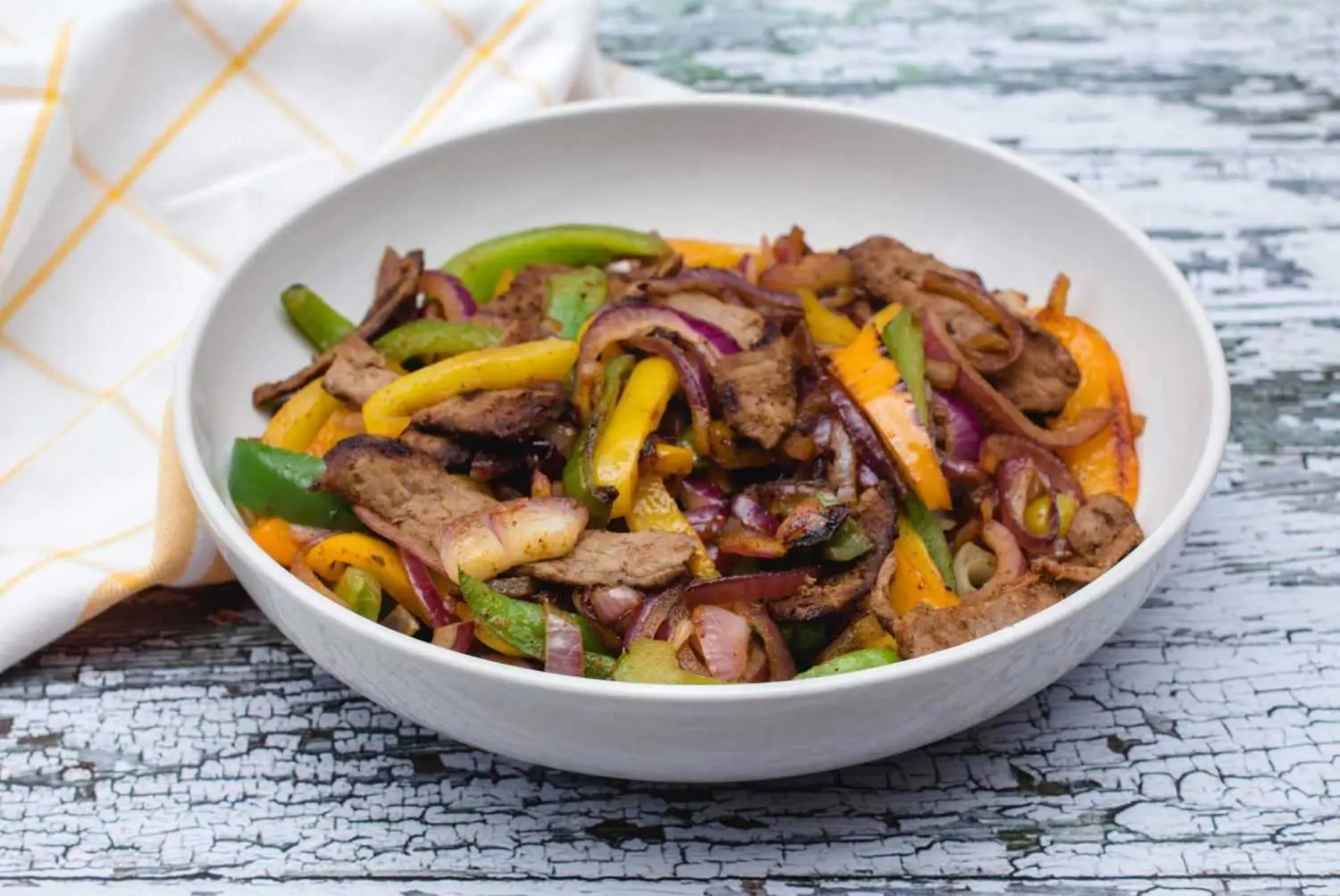 Fajitas con bistecca