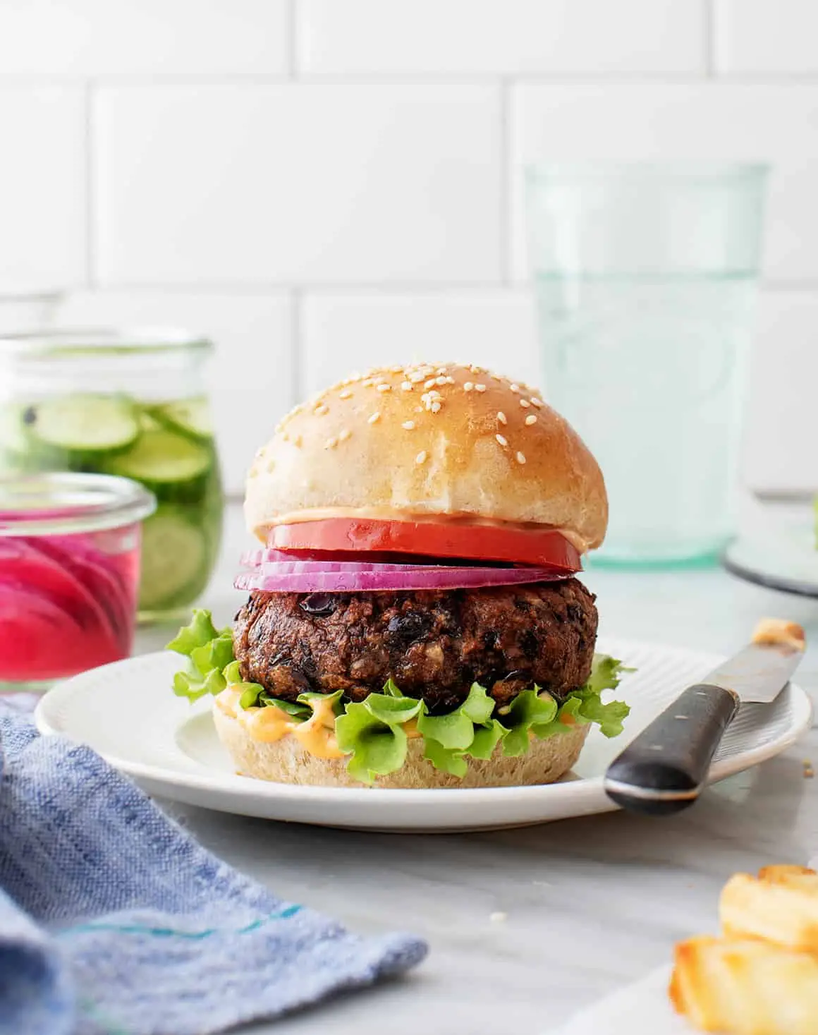 Super-Fast Veggie Burgers