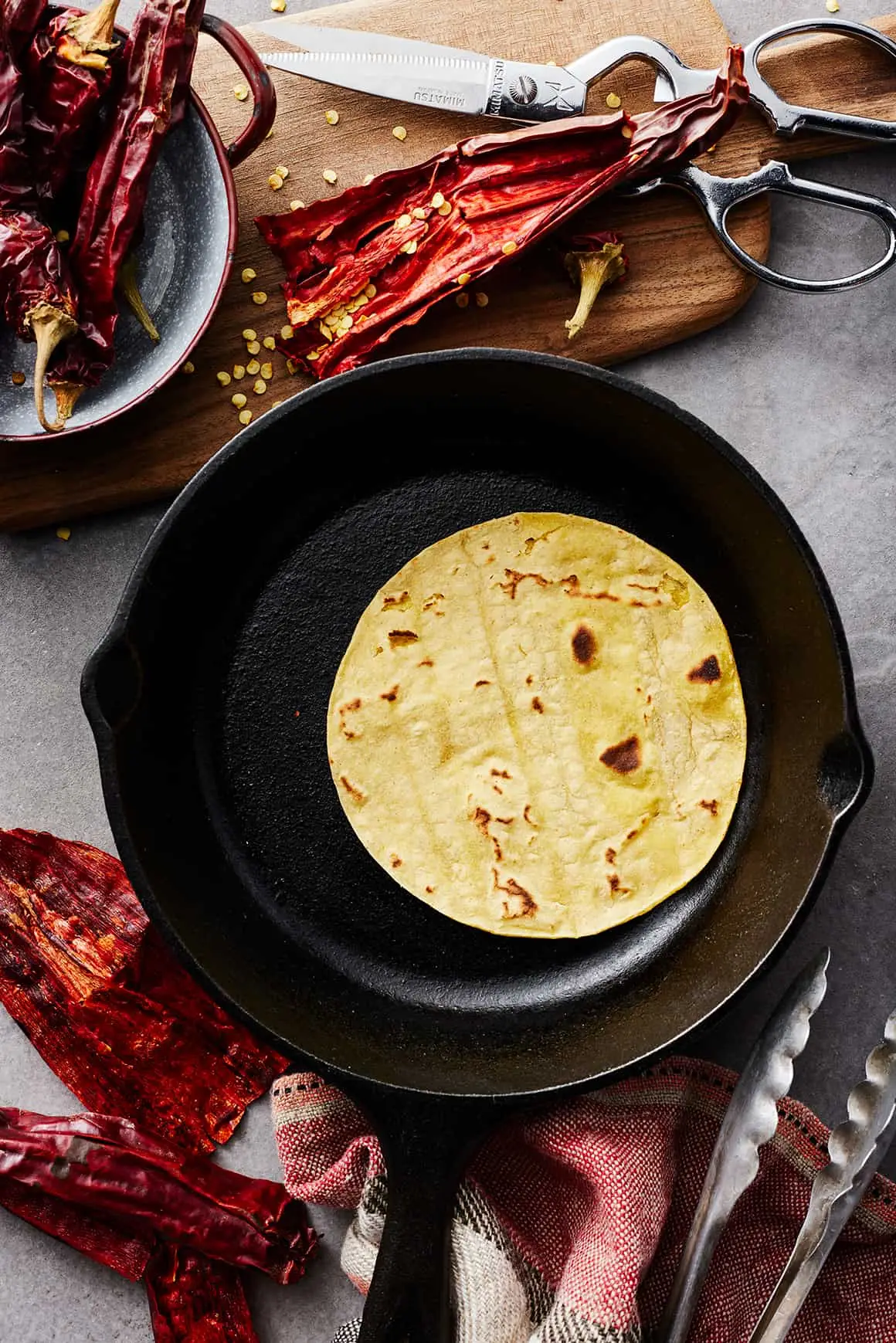 Nguyên liệu của công thức súp tortilla