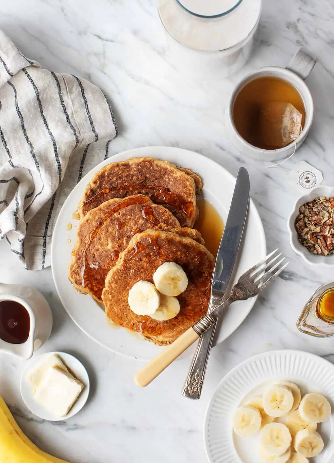 Panquecas de Banana Veganas